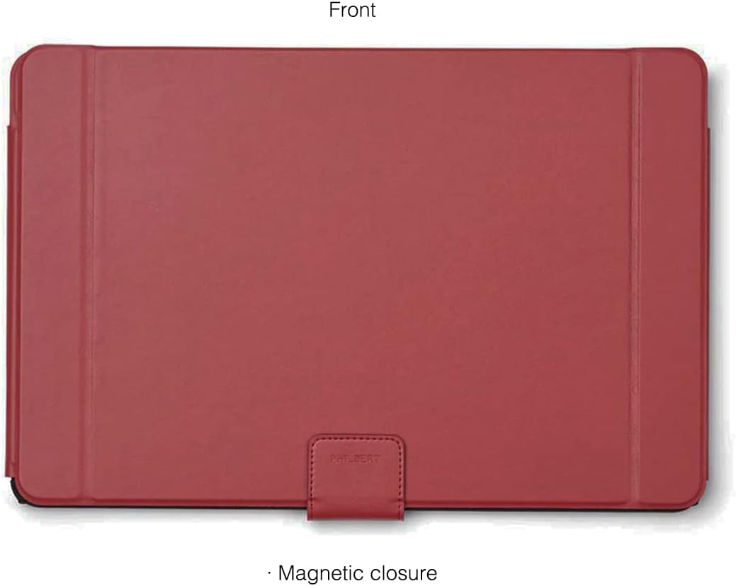 Philbert Danish Design Lux kap voor 4-in-1 laptop - schermschaduw, privacyscherm, hittebescherming, contrastverbetering - geschikt voor 15"-16" laptops, zelfstaande hoes met zak - rood