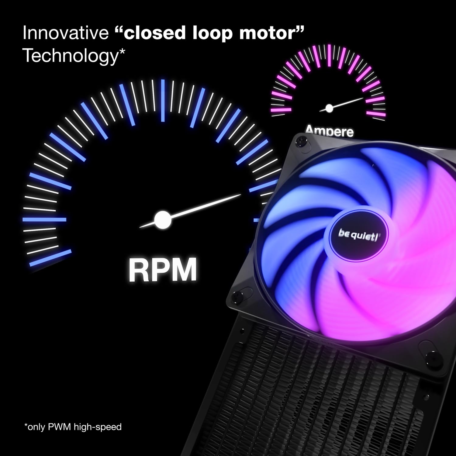 be quiet! Light Wings LX High Speed 120mm ARGB Black PWM Triple Fan Pack
