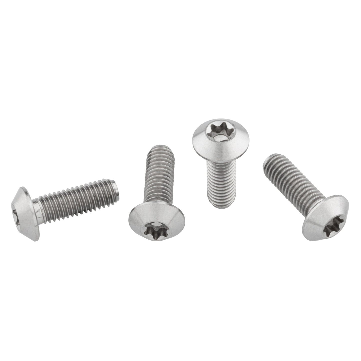 Wolf Tooth Titanium Bottle Cage Bolts Low Profile Silver One Size
