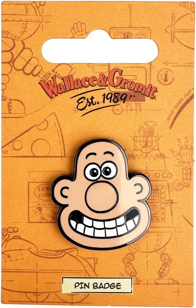 Pawprint Family | Wallace Head Enamel Pin Badge | Wallace and Gromit Official Merchandise