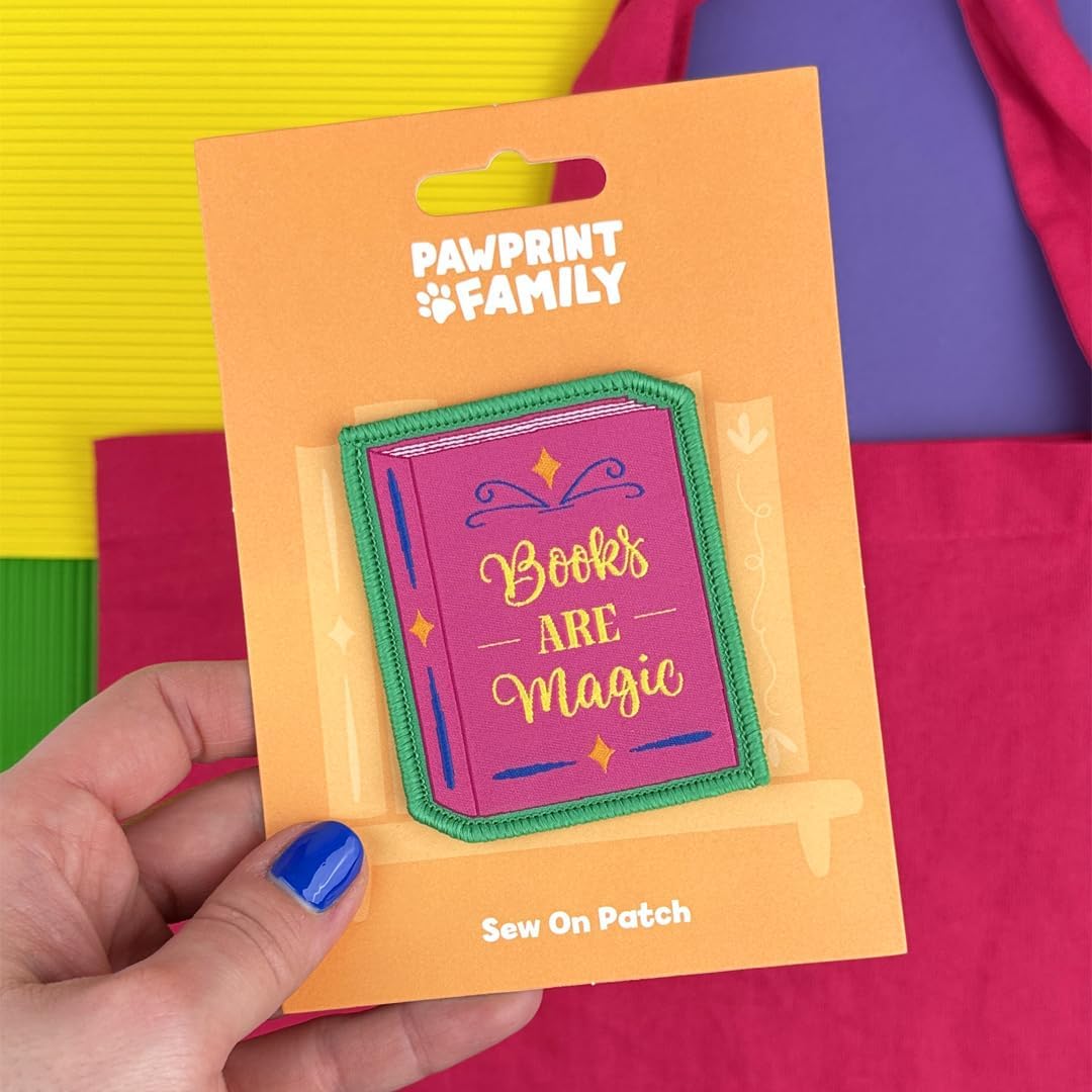 Pawprint Family | Books are Magic Sew on Patch | World Book Day Official Merchandise