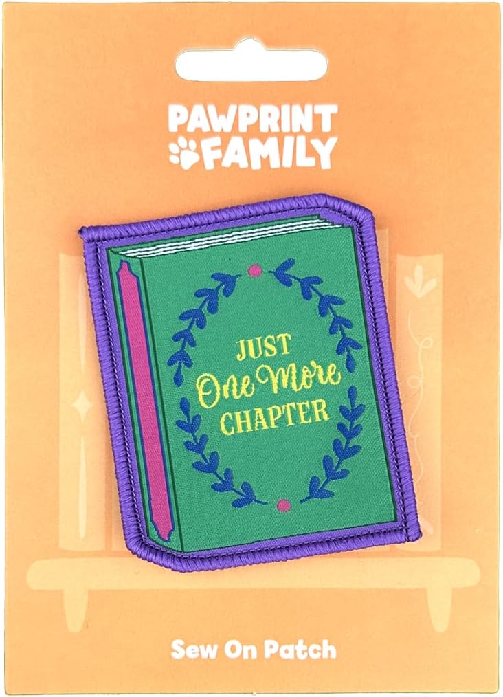 Pawprint Family | Just One More Chapter Sew on Patch | World Book Day Official Merchandise