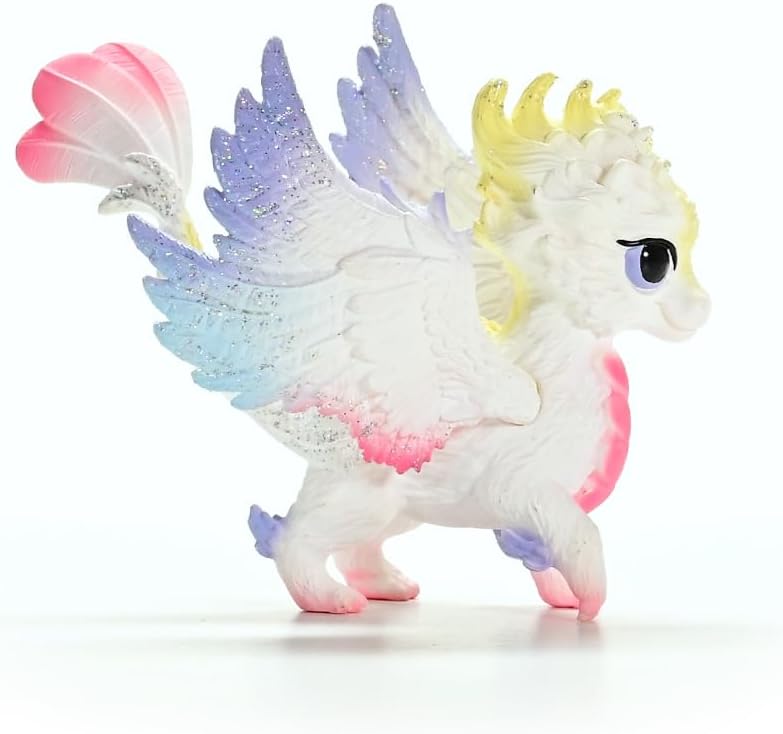 schleich BAYALA | Regenbogen Babydrache 70825 | detailgetreue, Fantastische Figuren | tolles Geschenk für Mädchen und Jungen | wunderschöne Sammelfiguren | Spielfigur ab 5 Jahren | 6 x 10 x 7 cm