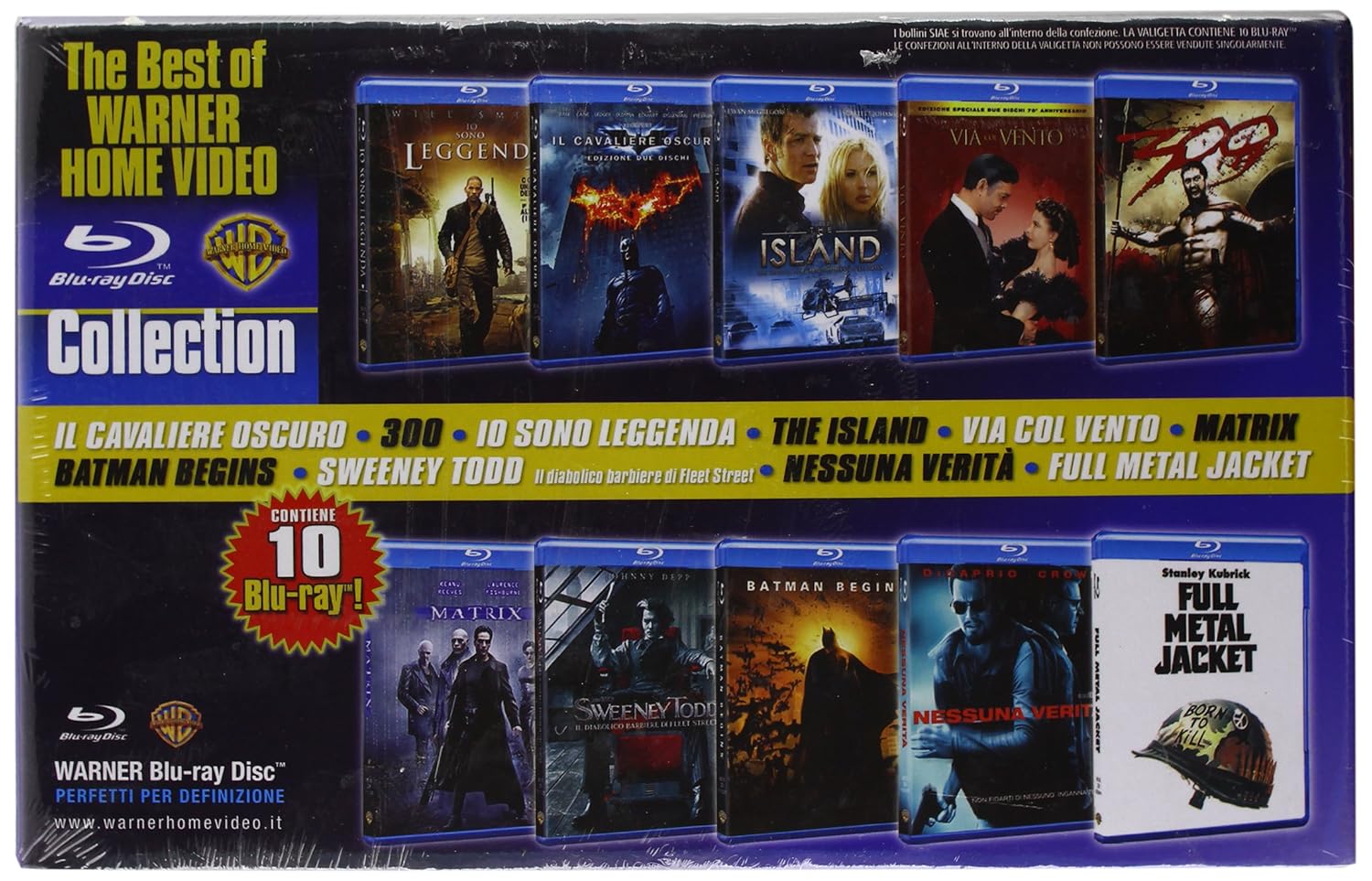 Warner Bros. - The Best Of Collection (10 Blu-Ray) - (Italian Import)