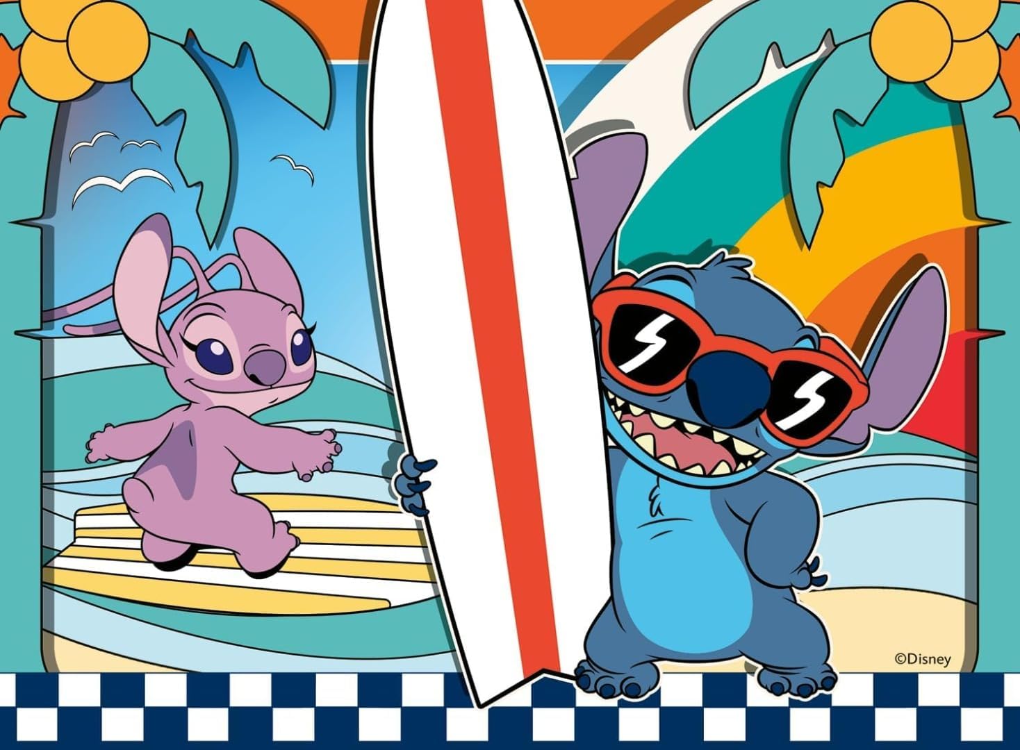Ravensburger Disney Stitch Toys and Gifts - 4 in a Box Jigsaw Puzzles for Kids Age 3 Years Up - 12, 16, 20, 24 piece - 2025 Edition
