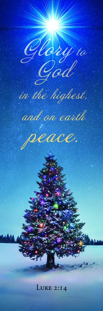 Christmas Bookmark - Glory to God in The Highest, Luke 2:14 (KJV) -Pkg 25