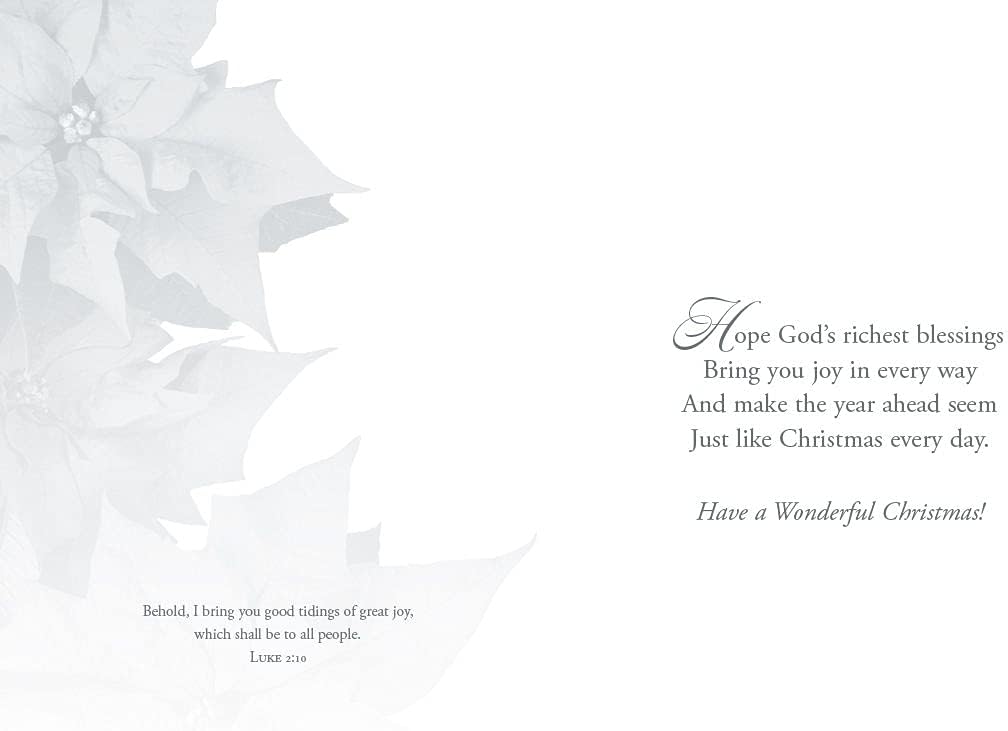 Be Happy and Blessed- Assorted Boxed Greeting Cards - Christmas - KJV Scripture - (Box of 12