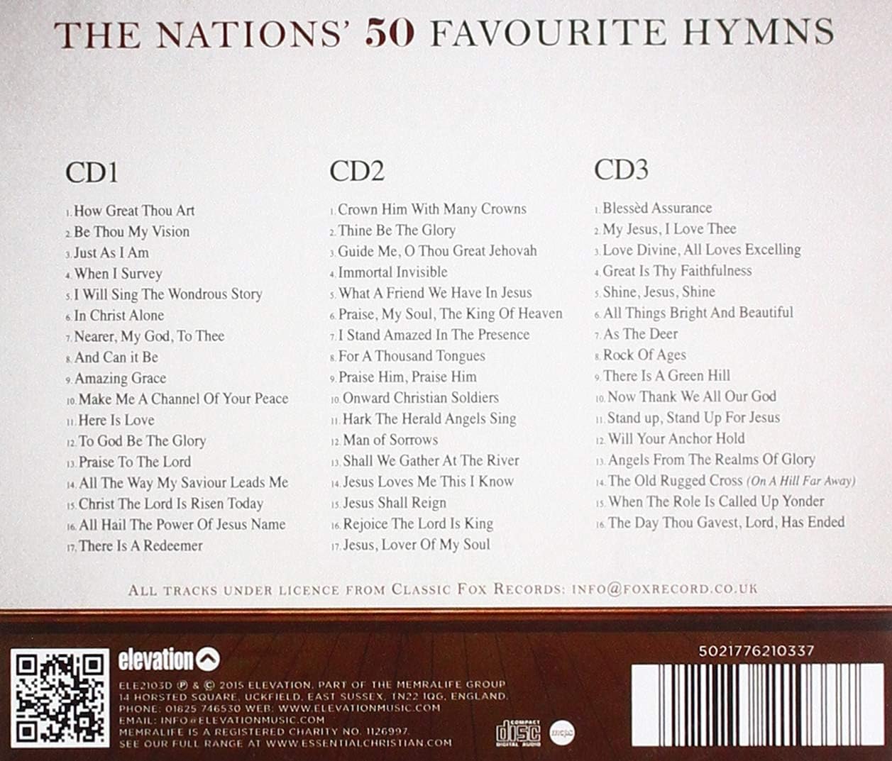 Nations 50 Favourite Hymns