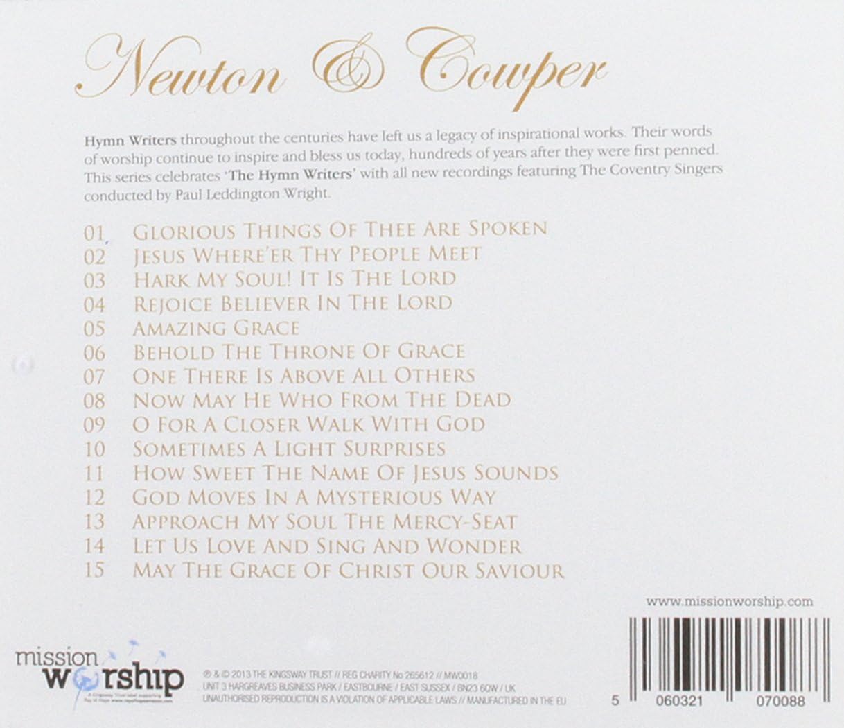 The Hymn Writers: Newton & Cowper
