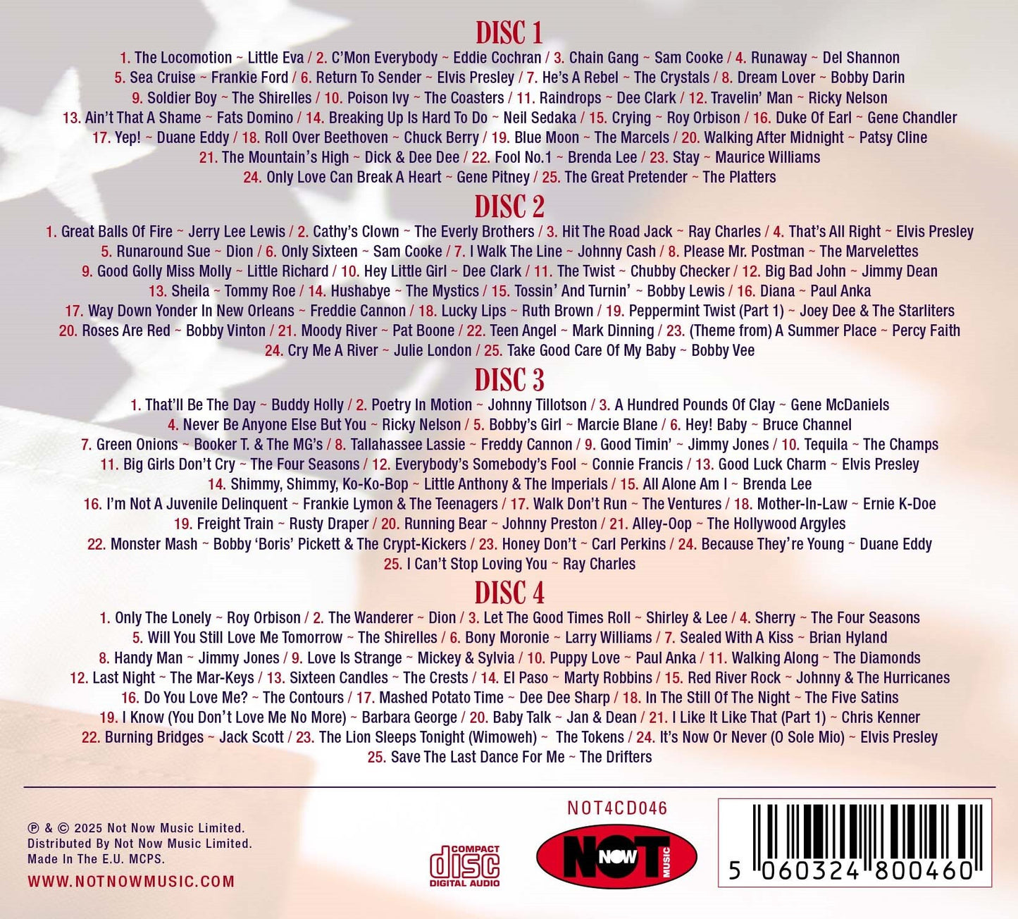 American Heartbeart: The '50s & '60s - 100 Songs