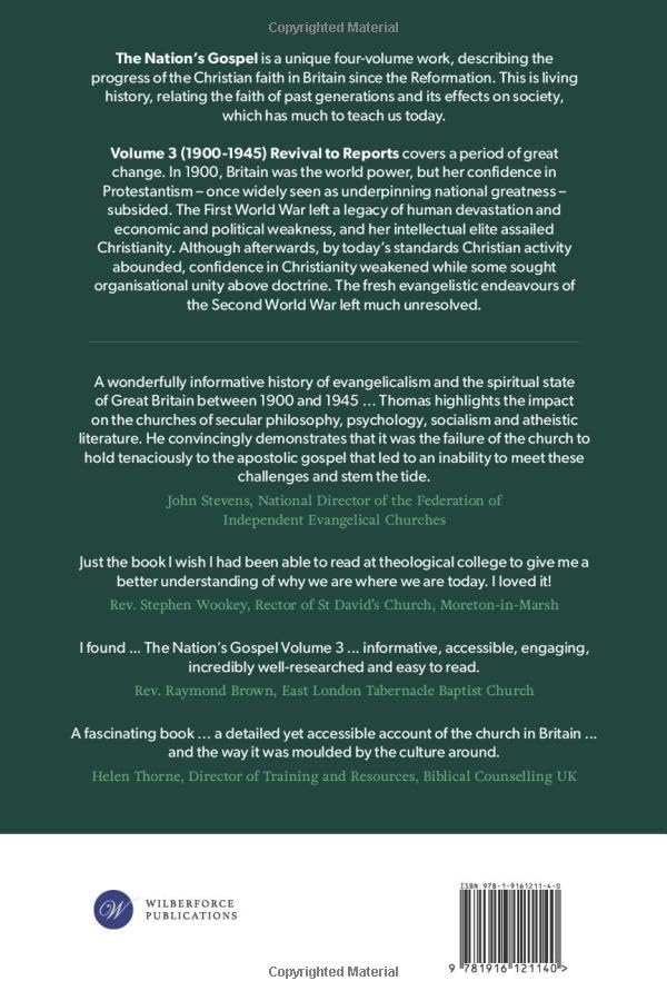 The Nation's Gospel Volume 3 (1900-1945) Revival to Reports: Spreading the Christian faith in Britain since the Reformation