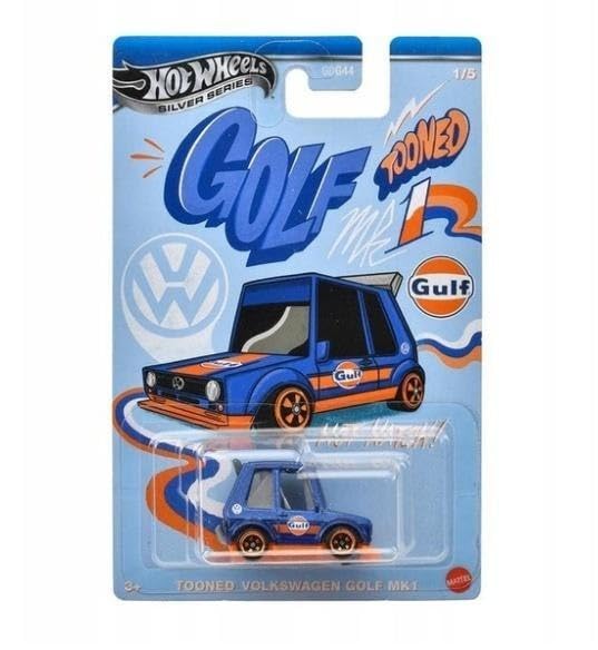 Hot Wheels Silver Series Volkswagen Golf MK1, Toon'd Series 1/5, 1:64 Scale Diecast