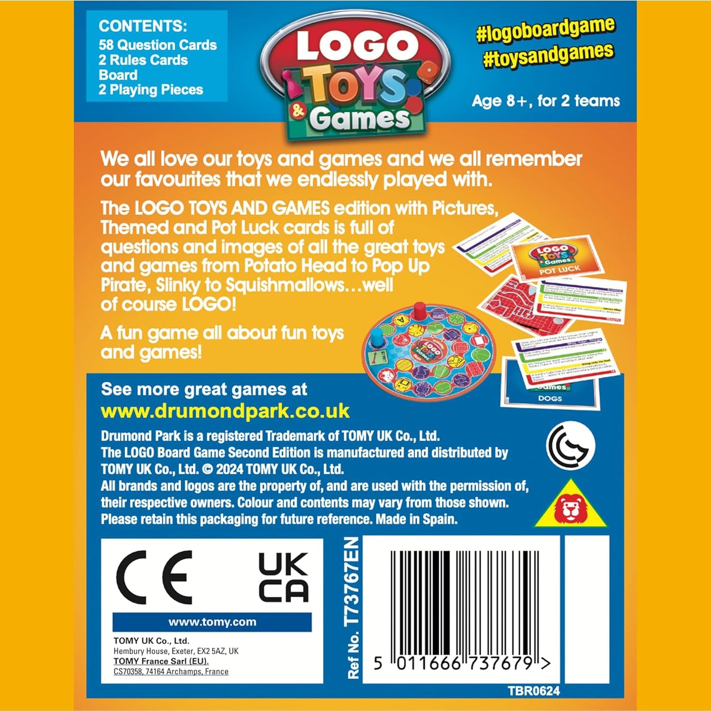 Drumond Park LOGO Toys & Games Mini Board Game | Fun for Groups – Adults & Families | Travel-Sized Trivia Game | Ideal for Parties, Game Nights & Holiday Fun