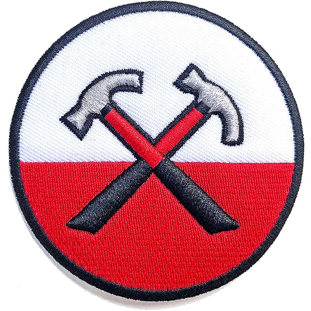 Pink Floyd Patch The Wall 3D Hammers Circle Official Embroidered woven iron on Taglia unica