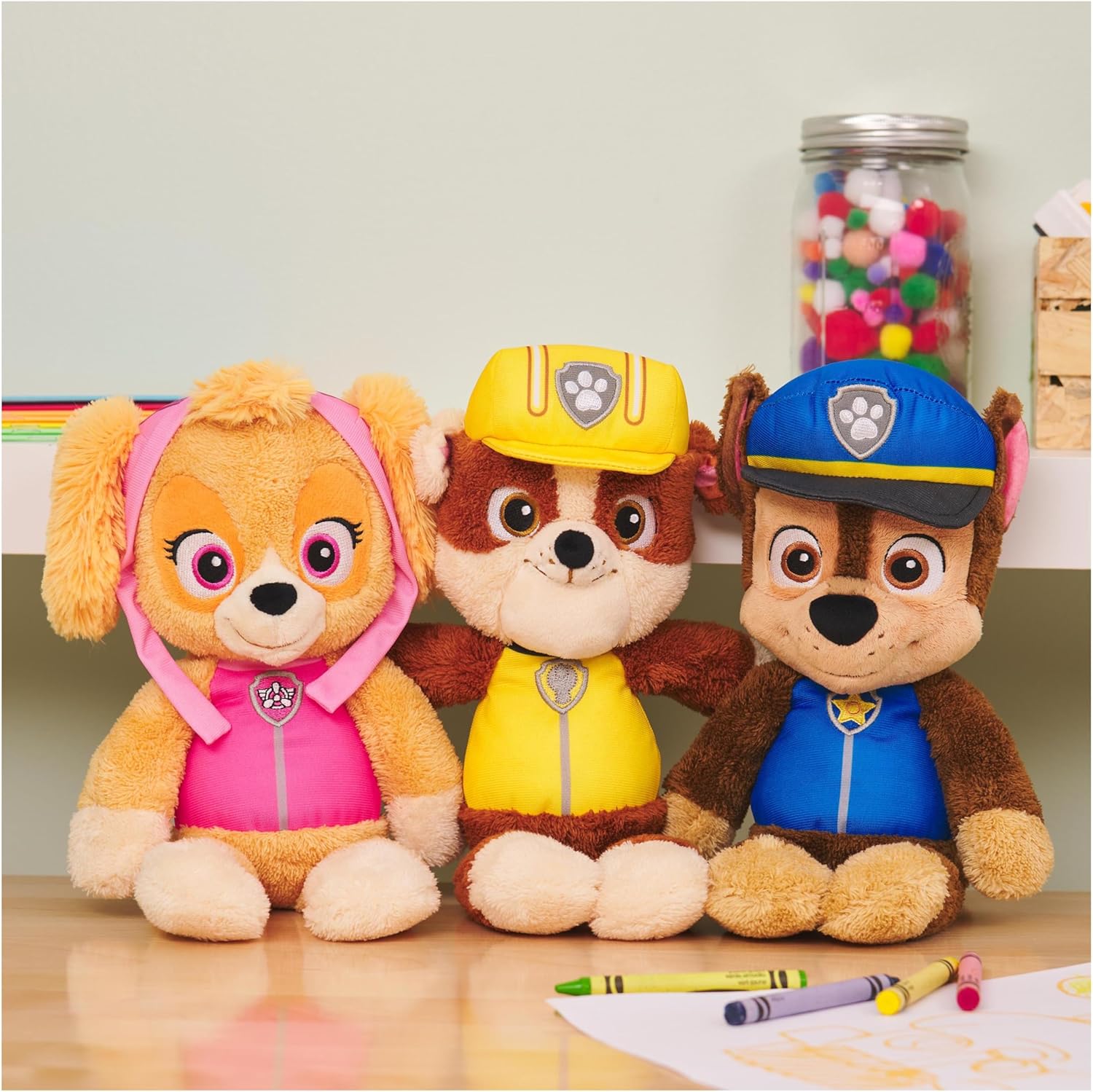 Paw Patrol GUND Official Marshall Take-Along Buddy Plush Toy, Premium Stuffed Animal for Ages 1 & Up, Red/White, 33cm