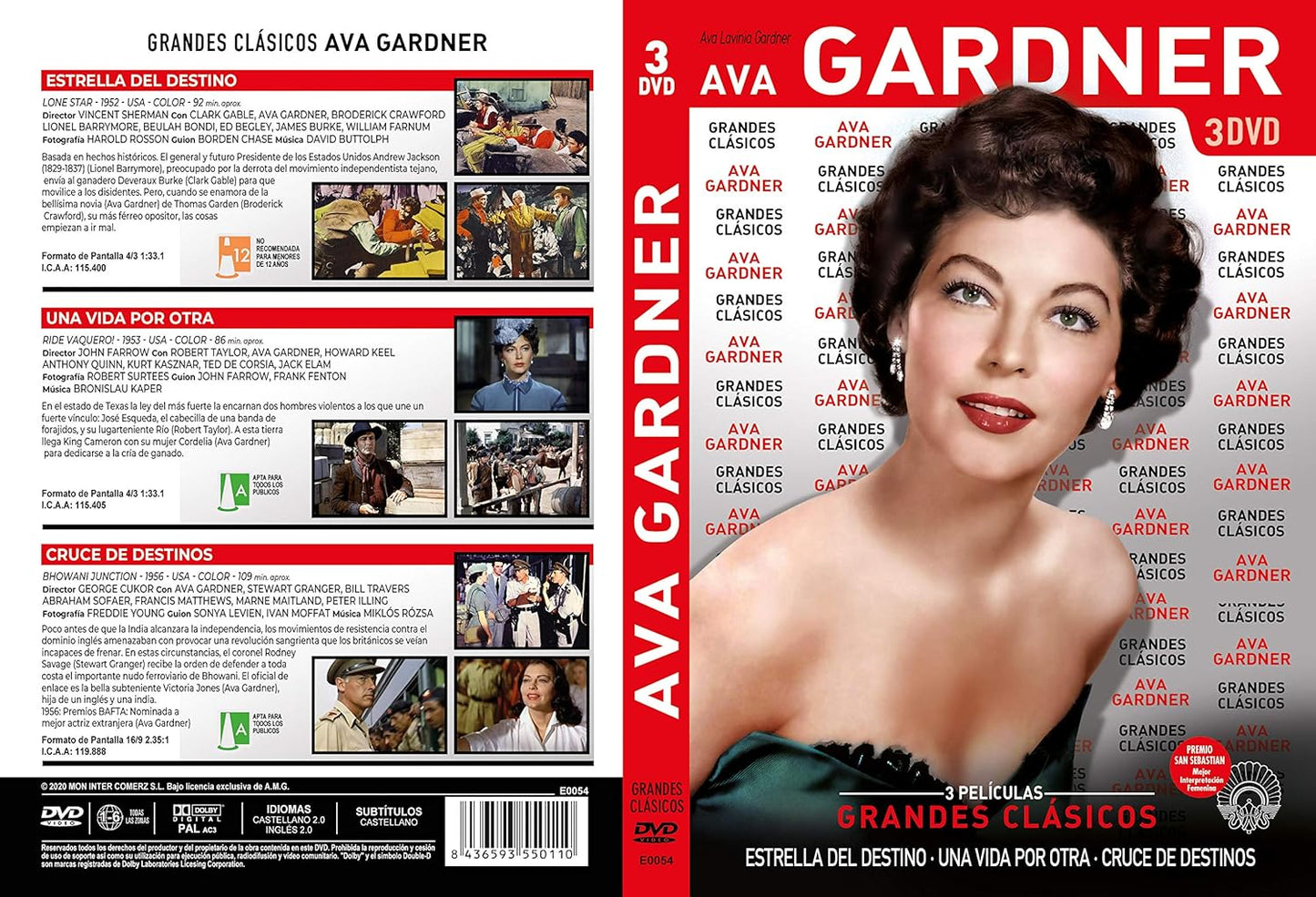 Ava Gardner (Estrella del destino, Una vida por otra, Cruce de destinos