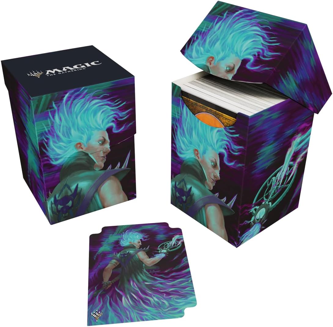 Ultra Pro - Aetherdrift Winter, Cursed Rider 100+ Deck Box® for Magic: The Gathering, Deck Holder, MTG Accessory, Trading Card Case, Magic The Gathering D&D TCG Storage Box