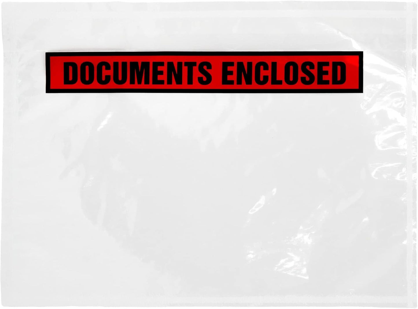 Pukka Pad A6 Documents Enclosed Printed Wallets 10 Pack - Transparent Document Envelopes for Packing Slips and Shipment Information on Parcels - Strong, Tamper-Proof Polythene - 175mm x 132mm