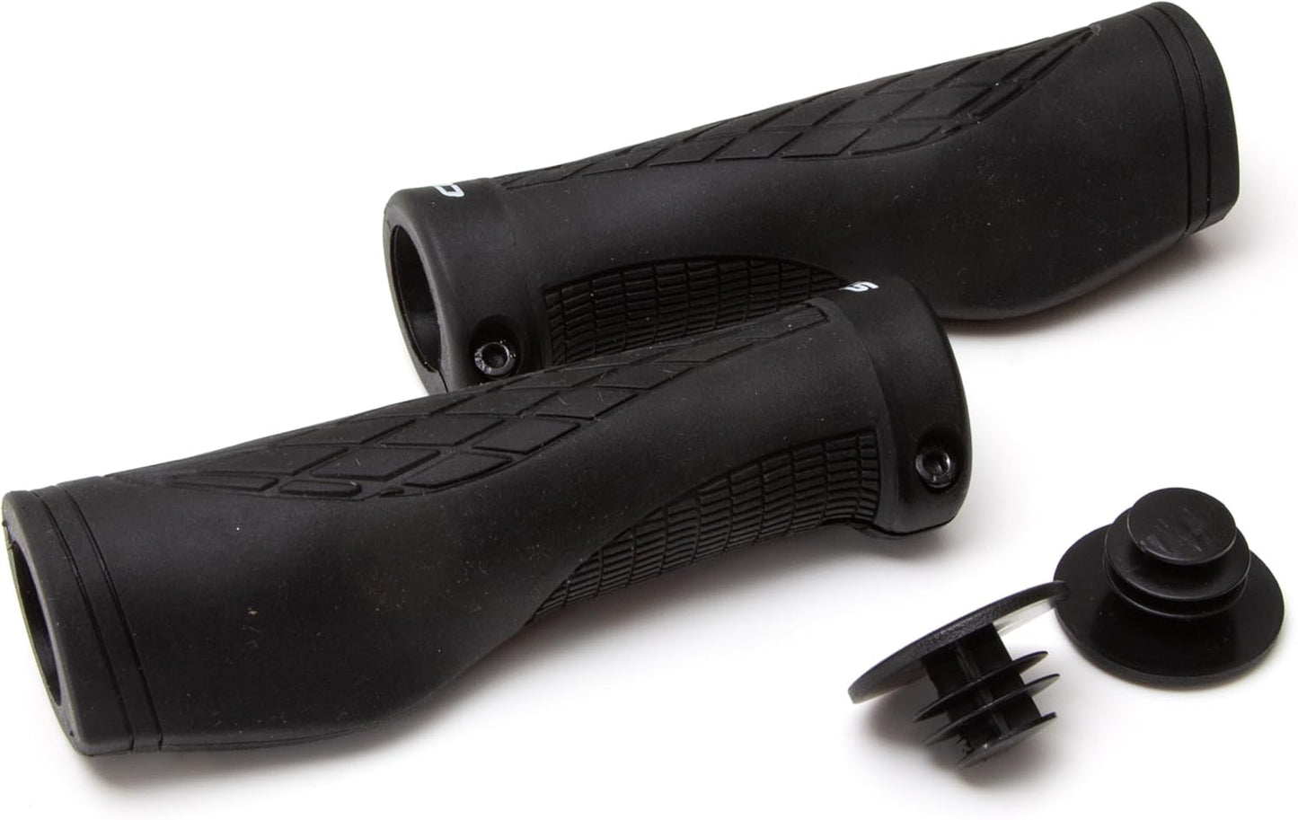 Clarks Cycle Systems CE-324 Ergonomic Lock-On/Open End Grip Grips, Black, 130mm