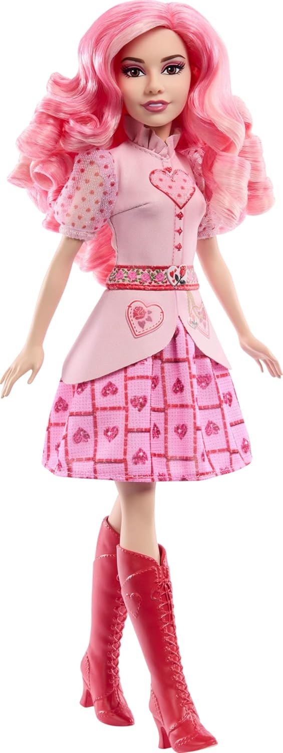 Mattel Disney Descendants: The Rise of Red Singing Bridget, Young Queen of Hearts Doll in Movie-Inspired Clothes, Sings “Shuffle of Love” in English