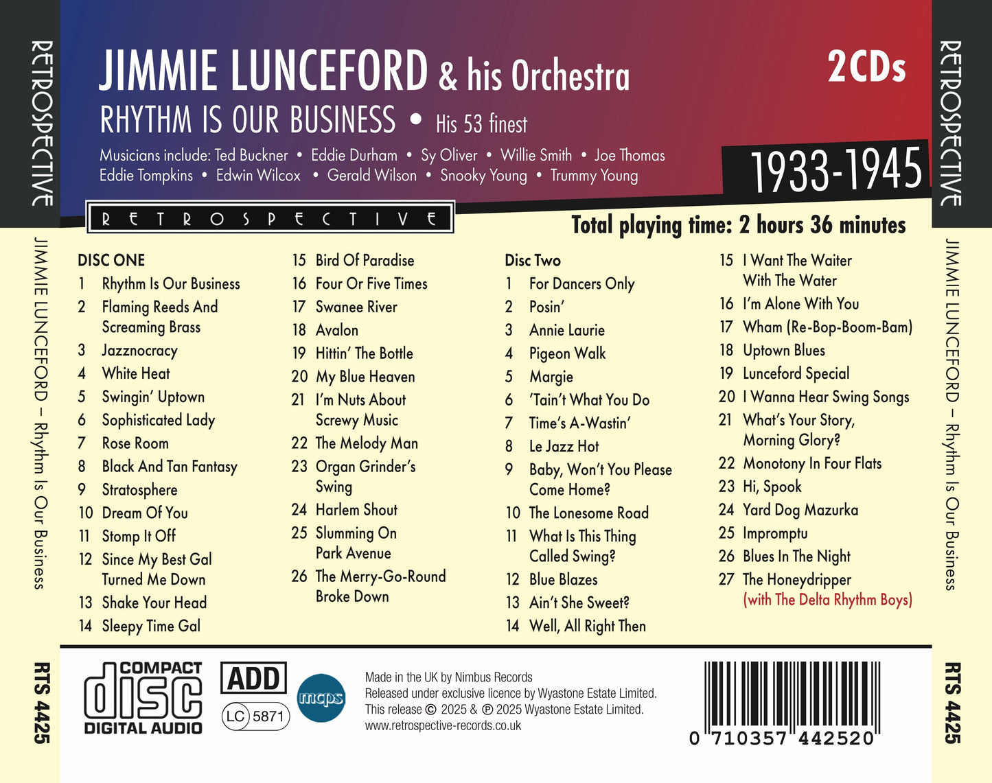 Rhythm Is Our Business: His 53 Finest 1933-1945