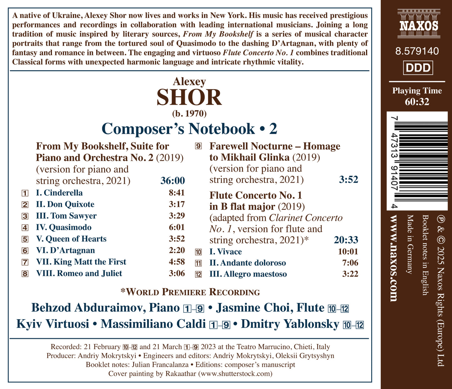 Alexey Shor: Composer's Notebook - Volume 2