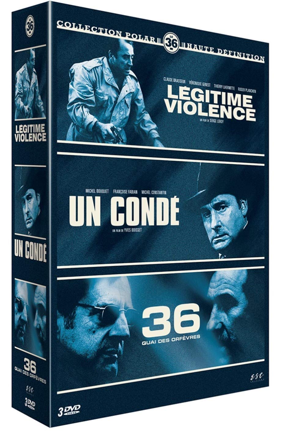 Polars - coffret 3 films : légitime violence + un condé + 36 quai des orfèvres