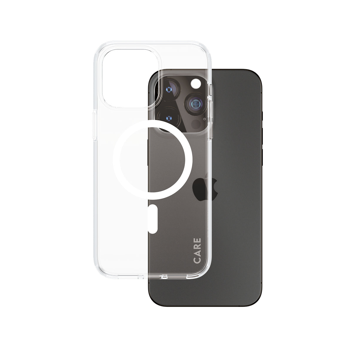 PanzerGlass CARE by ® Flagship Case Transparent Urban Combat w. White MagSafe iPhone 15 Pro Max