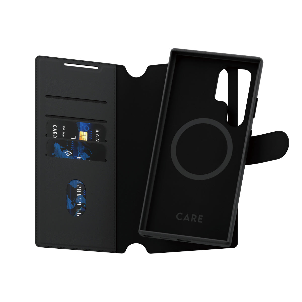 PanzerGlass CARE by ® Feature Case Tango Two-in-One Wallet w. Qi Compatible Samsung Galaxy S24 Ultra