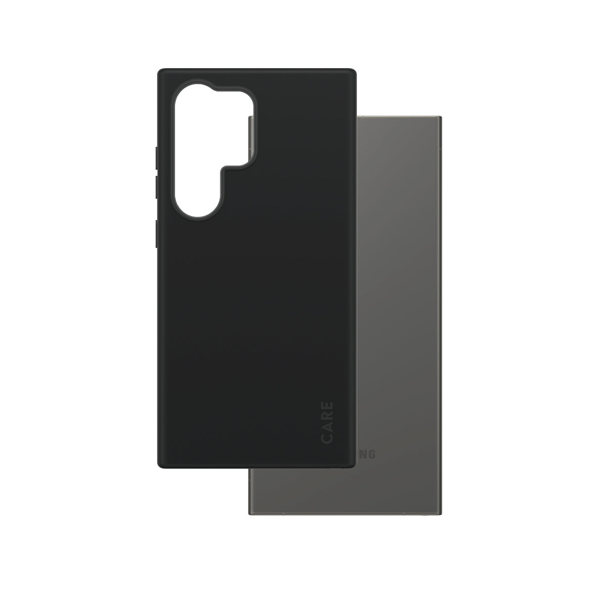 PanzerGlass CARE by ® Fashionable Case Black w. Qi Compatible Samsung Galaxy S24 Ultra
