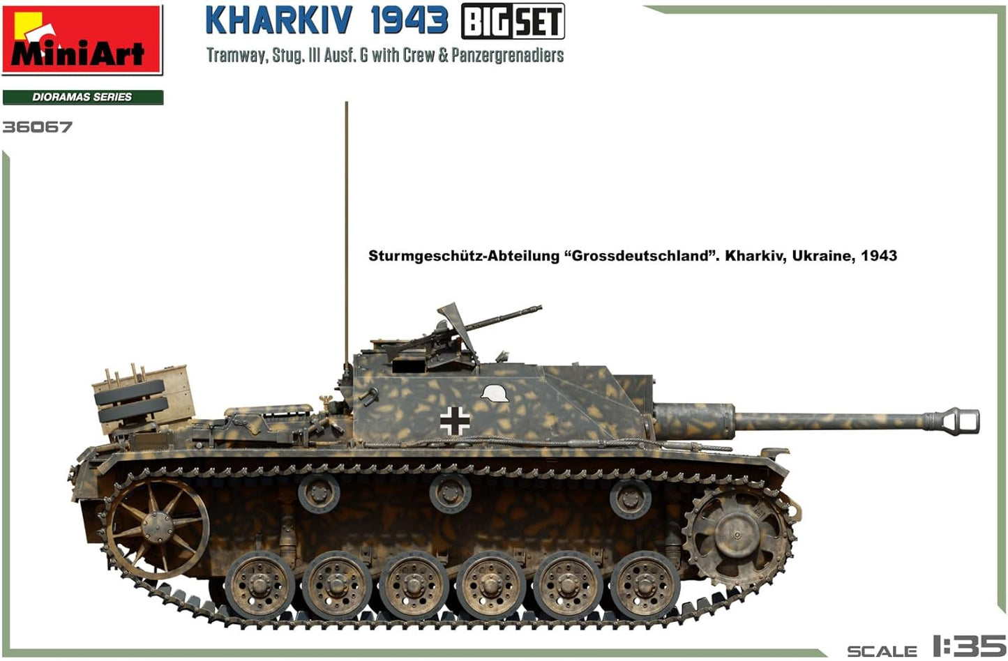 MiniArt 1:35 - Kharkiv 1943 - Tram & Stug III Ausf.G Grande Set