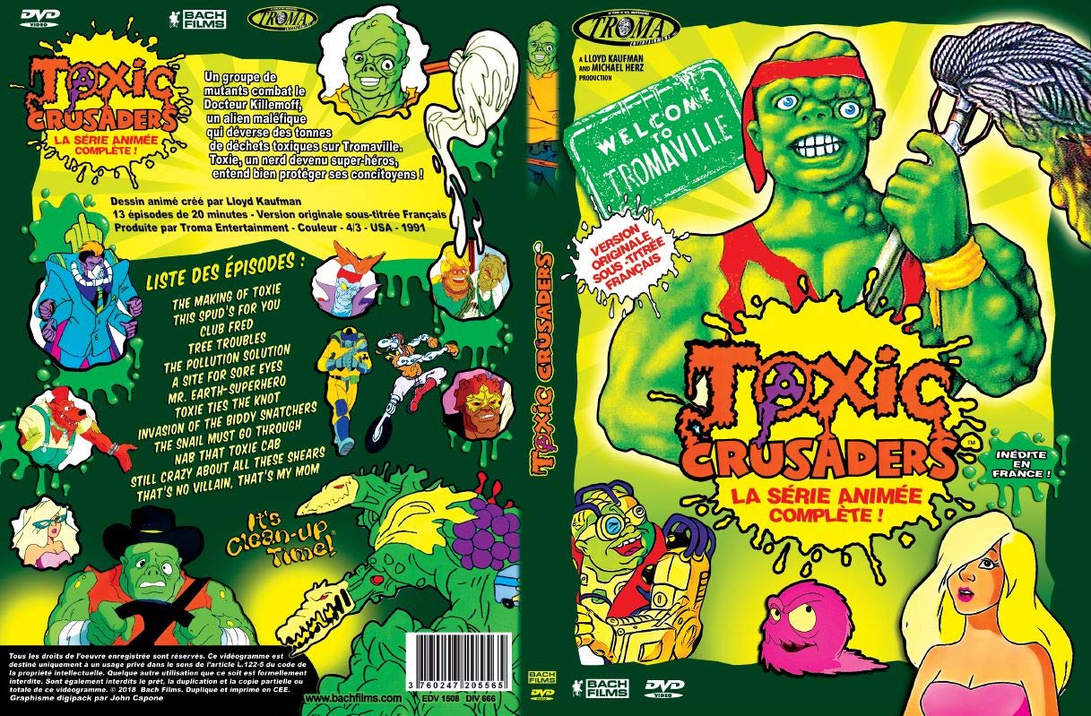 Coffret intégrale toxic crusaders, 13 épisodes