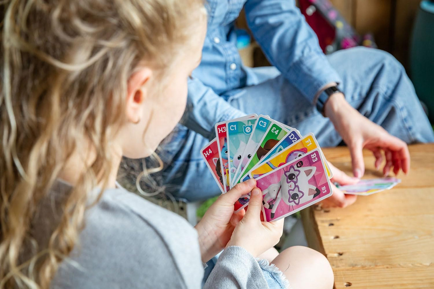 Shuffle Gabby's Dollhouse 4 in 1 Card Games for Kids - Snap, Pairs, Happy Families & Action Game, Game Guide Included, Ages 4+ Multicolour