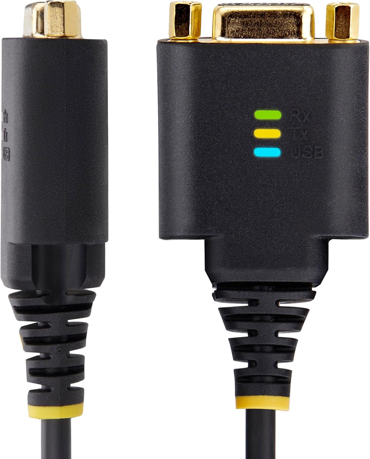 StarTech.com Cable Adaptador USB a Módem Nulo Serie DCE de 30cm - con Retención COM - FTDI - RS232 - Windows/macOS/Linux