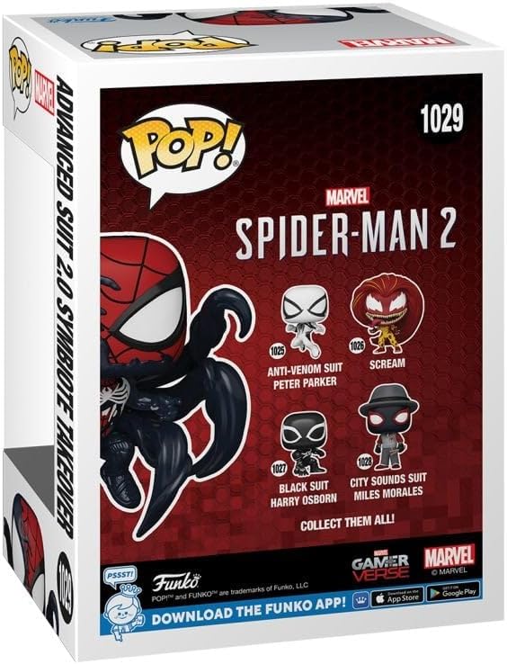 Figure Funko Pop Marvel Spider Man Advanced Suit 2.0 Symbiote Takeover