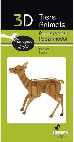 Fridolin 3D Papiermodell Rehkitz