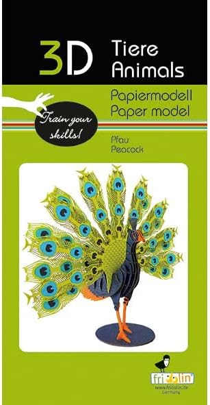 Fridolin 3D Papiermodell Pfau