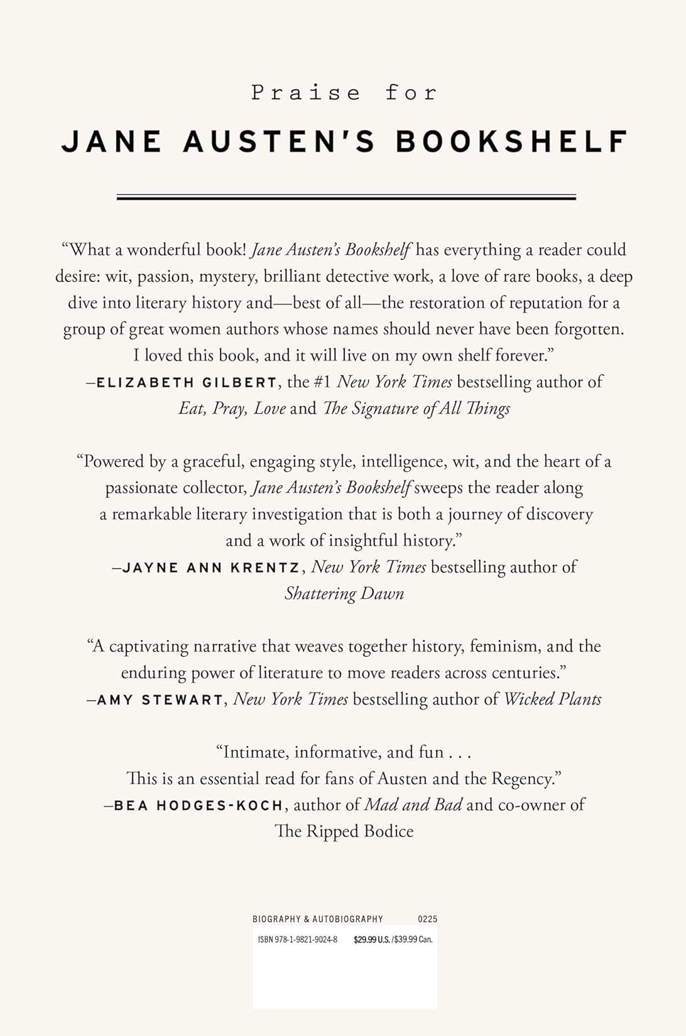 Jane Austen's Bookshelf