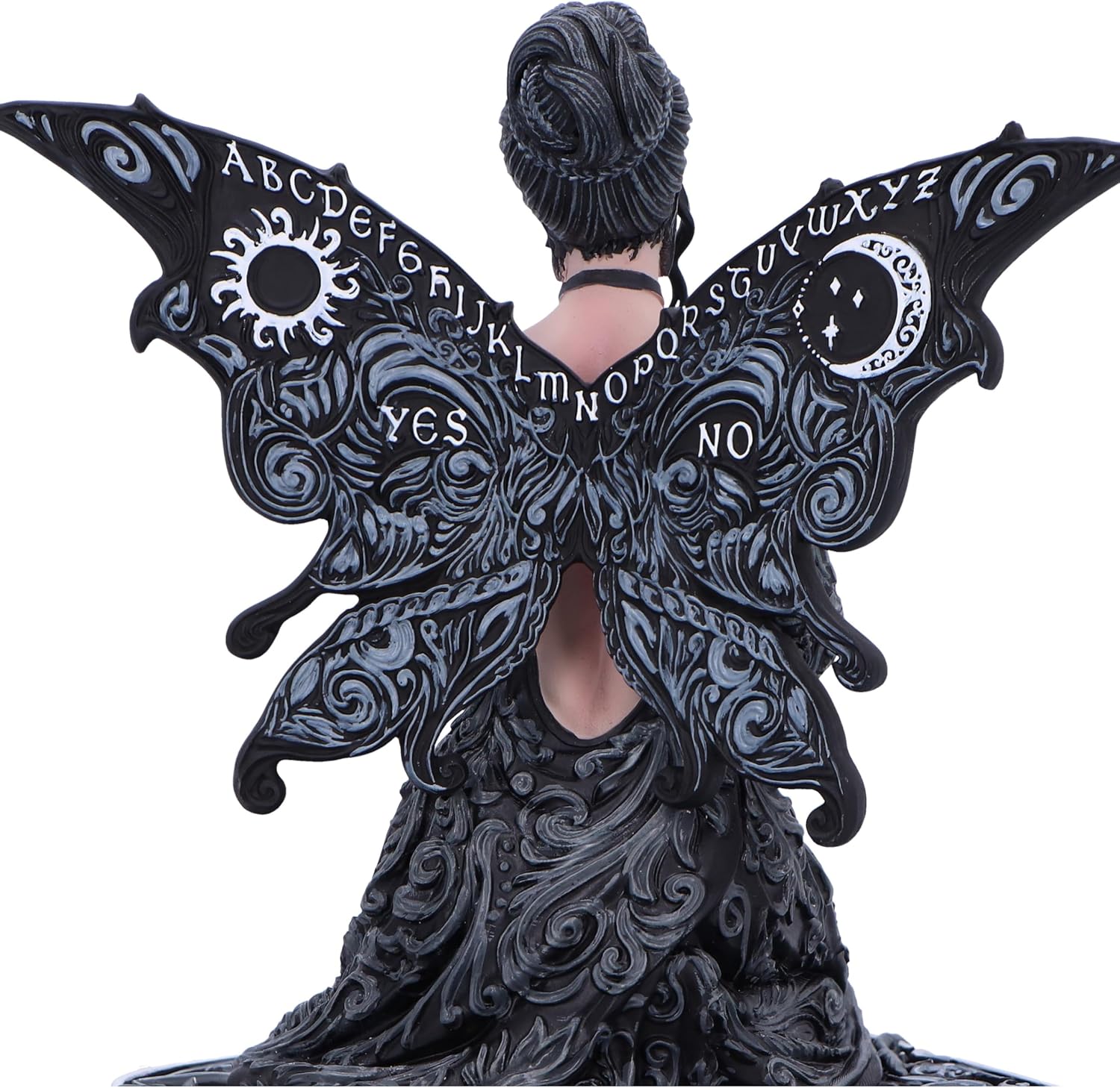 Nemesis Now Spirit Board Fairy Figurine 15cm, Resin, Black, Fairy Twist on Classic Spirit Board Design, Gothic Alternative Fairy Gift, Cast in the Finest Resin, Expertly Hand-Painted