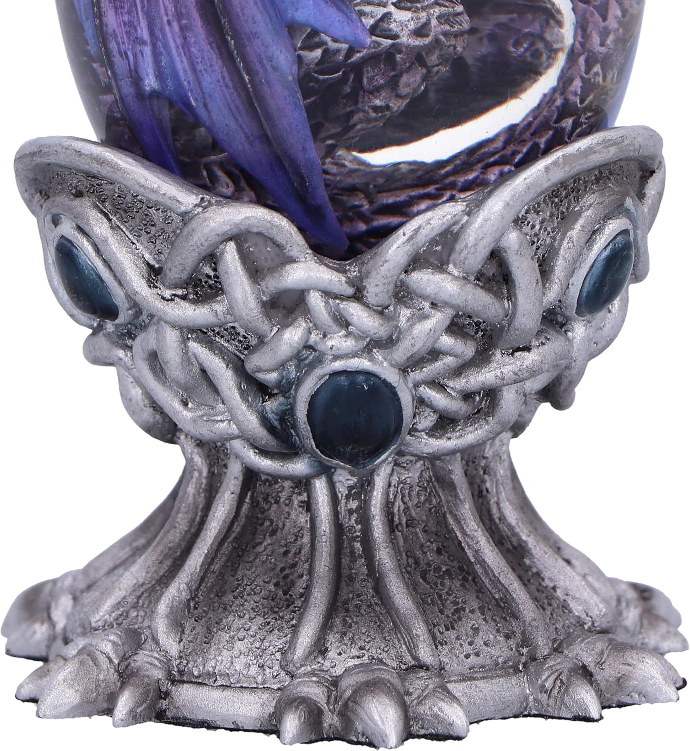 Nemesis Now Elemental Dragonlings - Air Purple Dragon Glass Egg Tankard, Resin, Purple, Cast in the Finest Resin, Expertly Hand-Painted