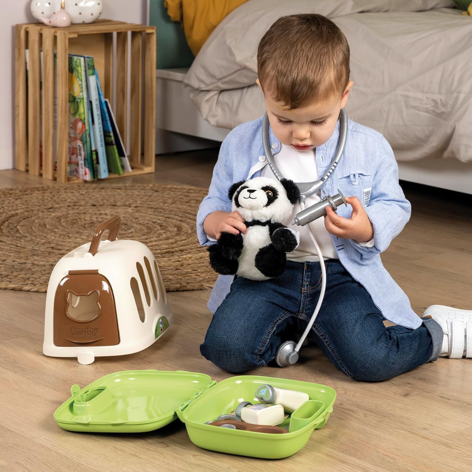 Smoby - Smoby Dierenverzorger Reismand met Panda 12dlg.