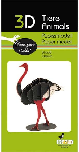 Fridolin 3D Papiermodell Strauß