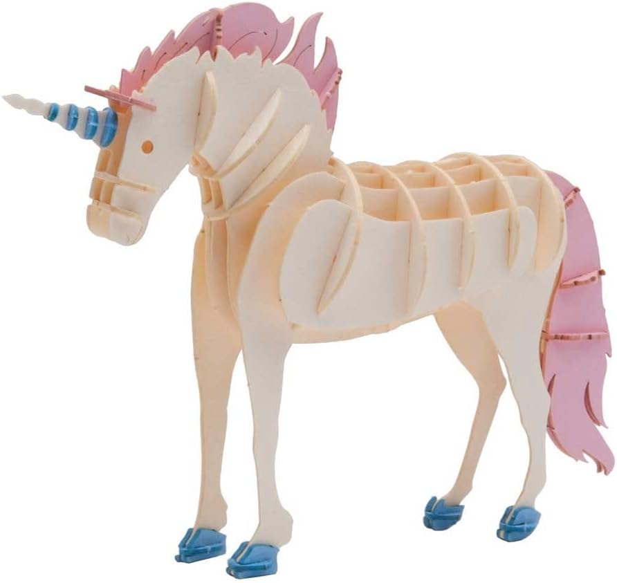 Fridolin 3D Papiermodell, Einhorn