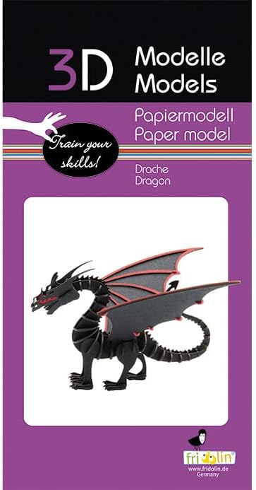 3D Paper Model Dragon
