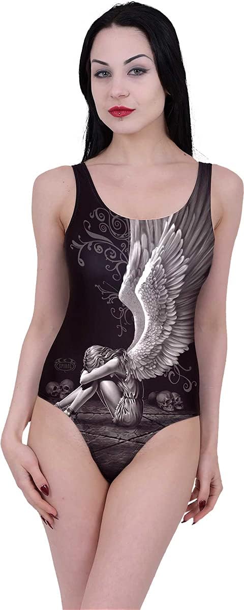 Spiral - Enslaved Angel - Allover Scoop Back Padded Swimsuit
