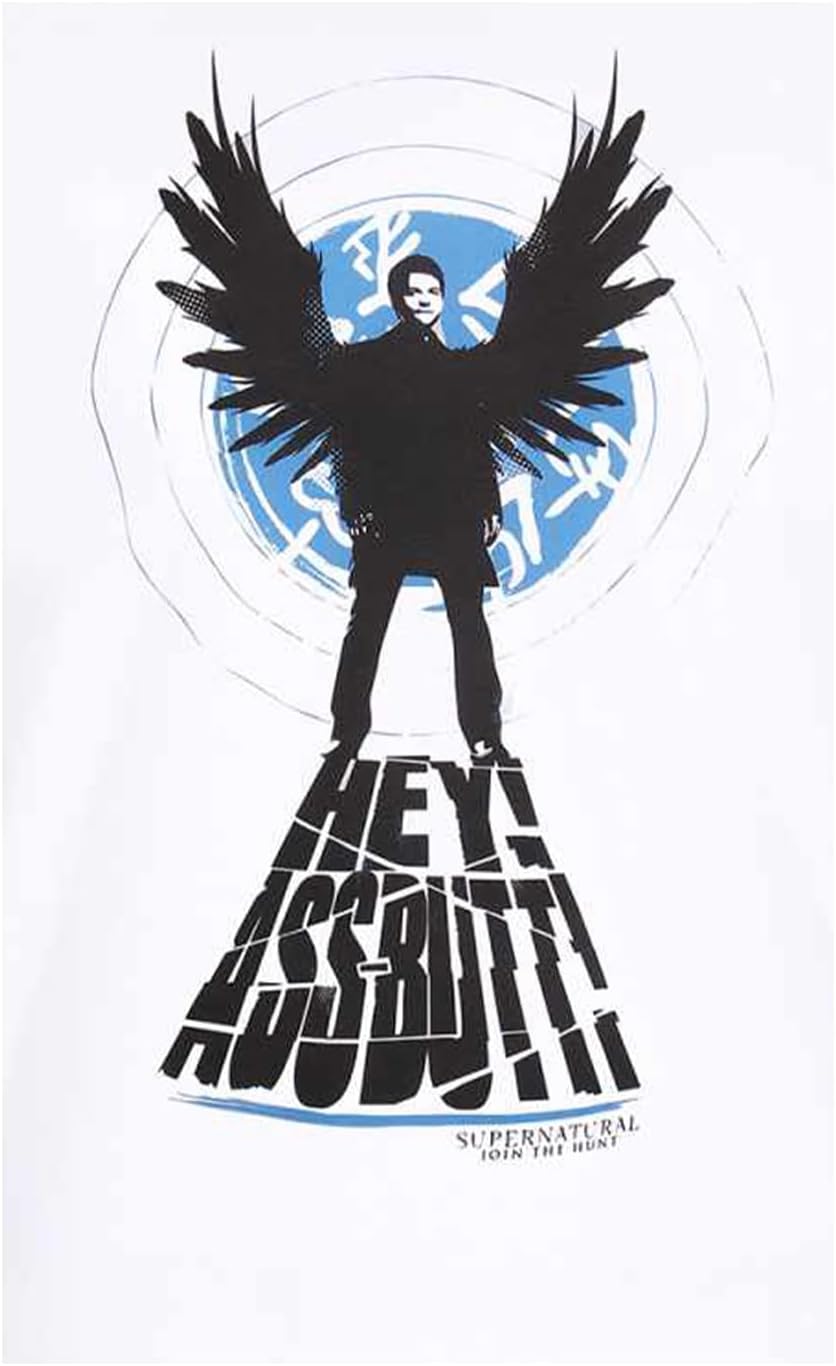 SUPERNATURAL - ASSBUTT (White Unisex T-Shirt) Medium