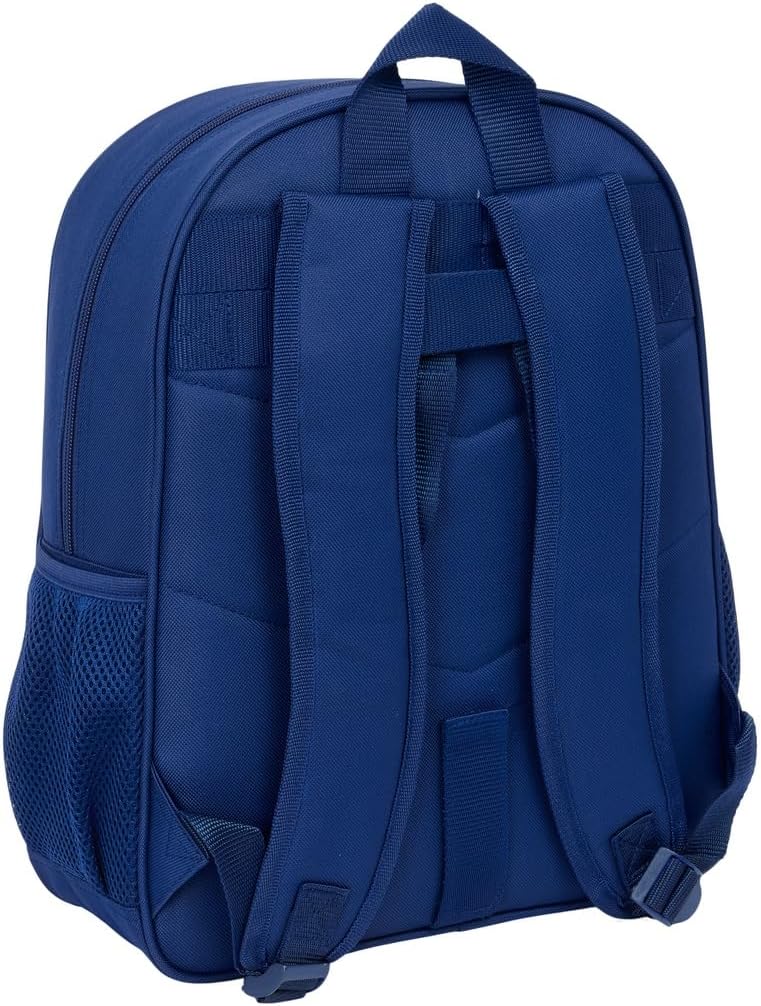 Safta F.C. BARCELONA NAVY BLUE – Children's School Backpack, Adaptable to Trolley, Ideal for School Children, Comfortable and Versatile, Quality and Resistance, 32 x 12 x 38 cm, navy, M, Casual