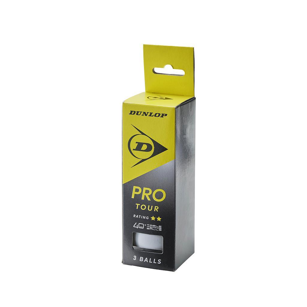 Dunlop - Balles de ping-Pong 40+ Pro Tour (Taille Unique) (Blanc)