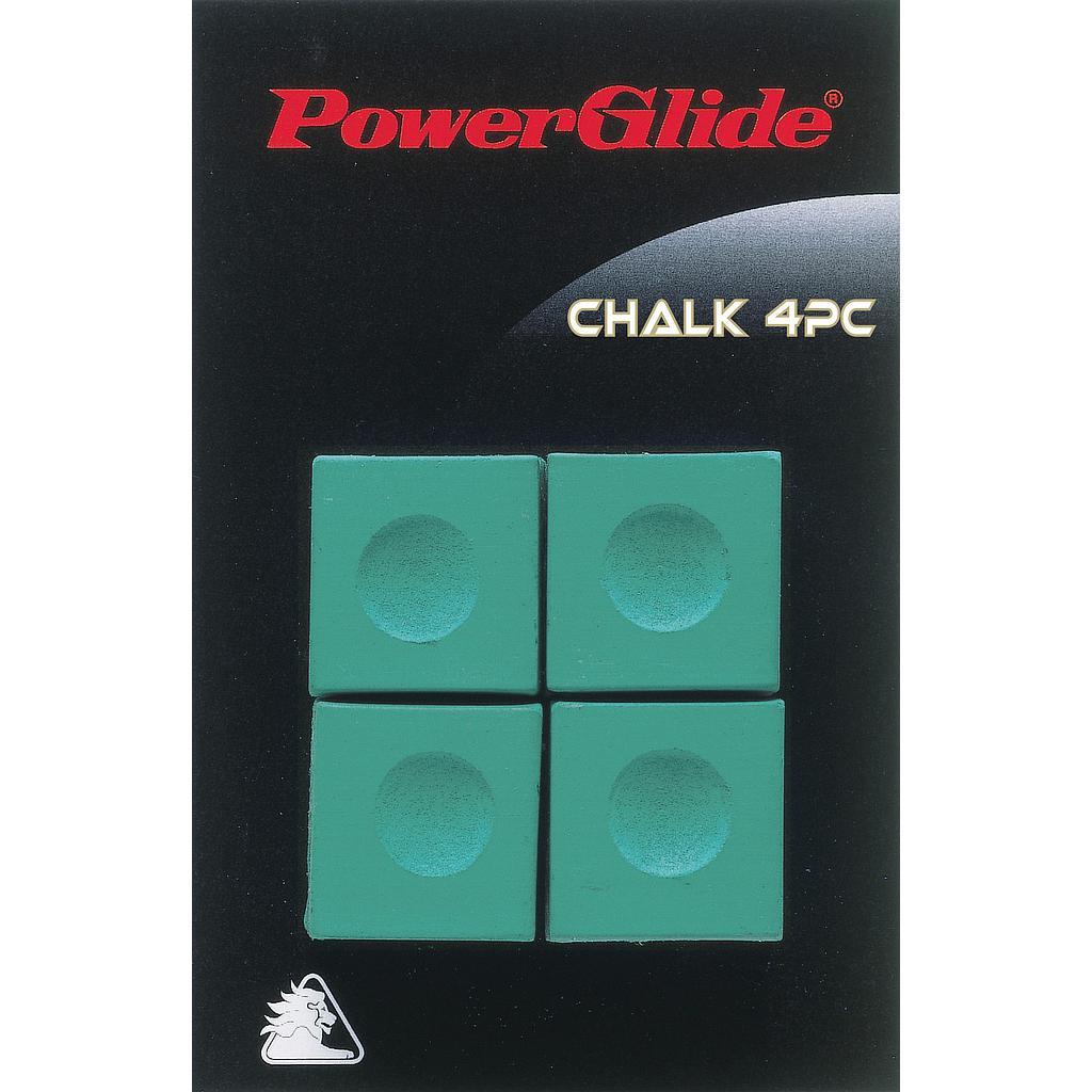 Powerglide Snooker Chalk (4 Pack) Green Green