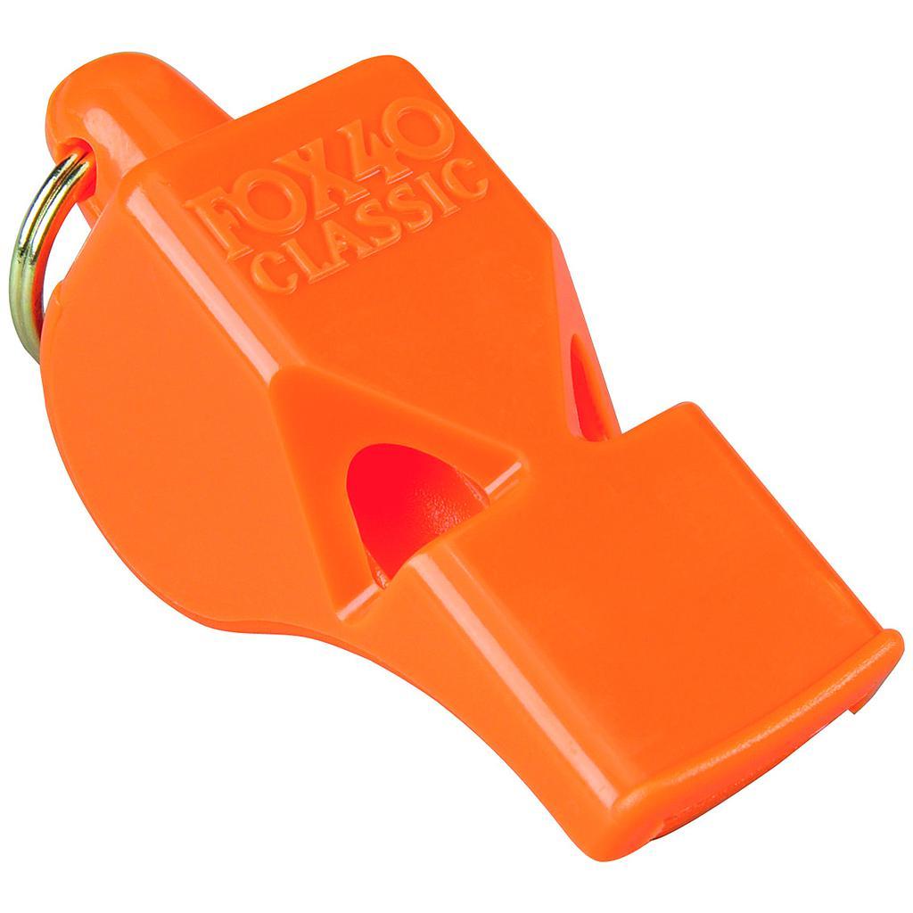 Fox 40 Classic Safety Whistle and Strap Orange Orange